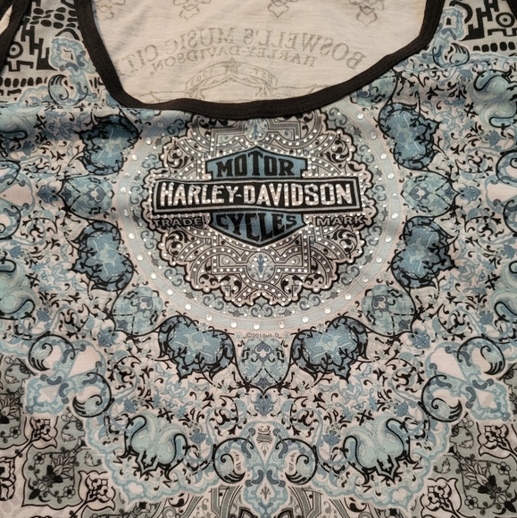 Gently used Harley Davidson embellished tank top - Picture 2 of 5
